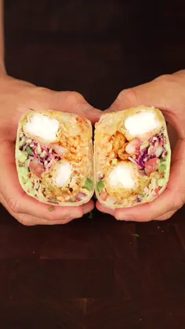 Baja shrimp burrito 🍤 🌯 #seafood #burrito 