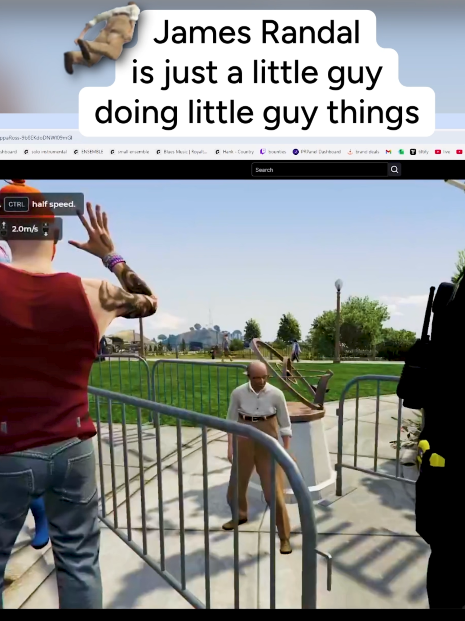 that time james got stuck in the dryer and all his bits shrunk (Spaceboy on Twitch) #spaceboy #jamesrandal #gtarpmoments #gta5rp #jamesrandall