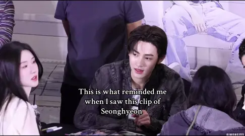 Why attend the fan event when you just  gonna sit there and do nothing but make the other person awkward, don’t call yourself a fan if you don’t like one of them, that poor kid just awkwardly smiling while she just sitting avoiding eye contact, HE JUST A KID, TAEHYUNG WAS A KID BACK THEN TOO, if you don’t respect them just don’t go to the event, there might be someone else who wants to go and will actually respect all of them, thank you | #seonghyeon #taehyung #cortis #bts #fyp 