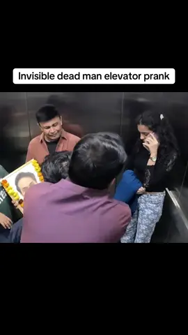 P04 Invisble dead man elevator prank 🤣 #prankvideo #fyp #foryoupage❤️❤️ #viraltiktok #viralvideo 