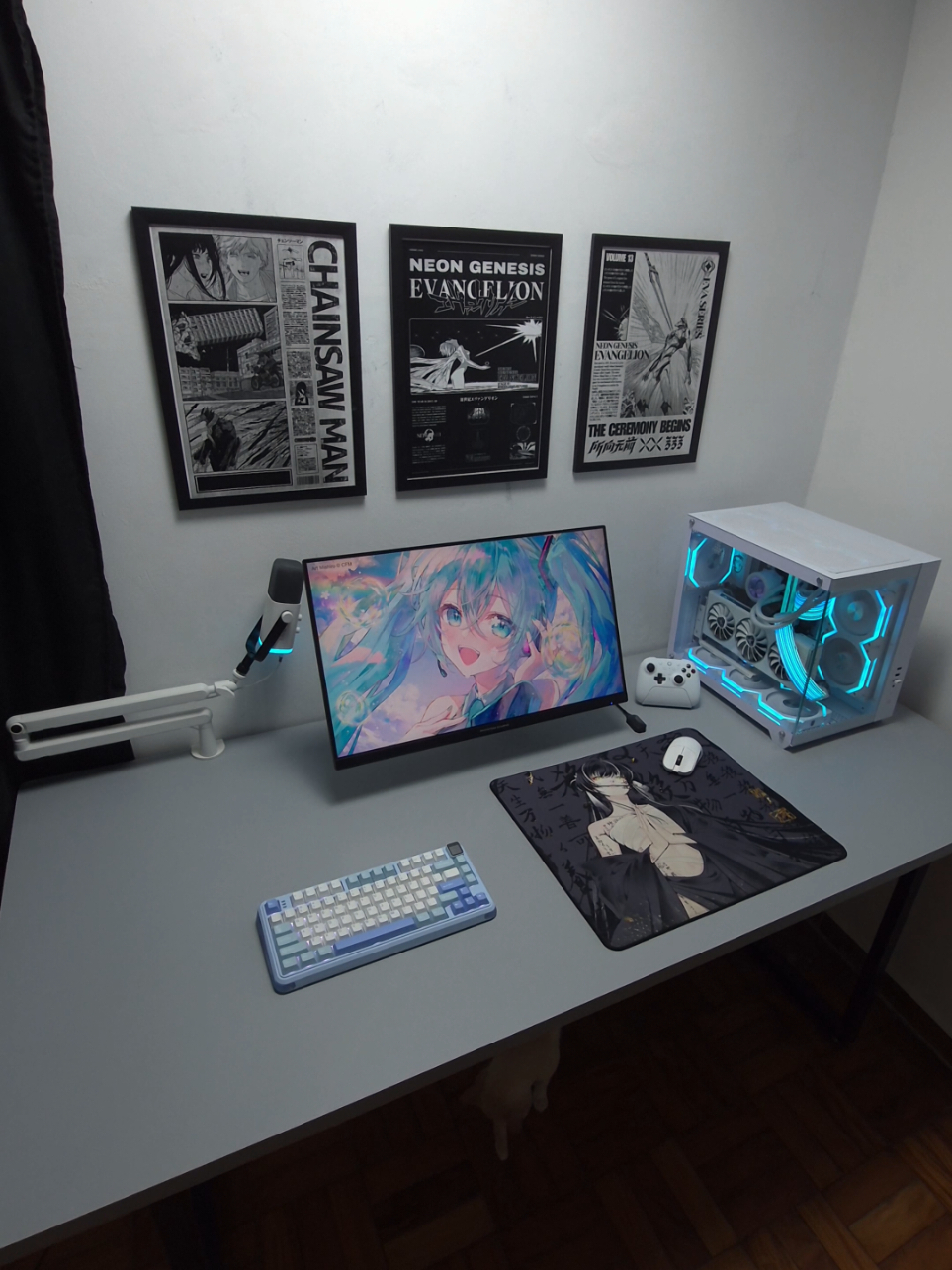 pequena mudança  #techtok #pcgamer #whitesetup 