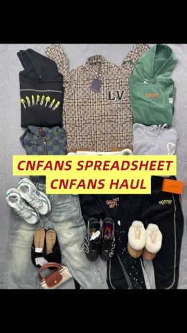 CNFans spreadsheet update 2025 | best picks#spreadsheet #cnfans #cnfansspreadsheet #hauls #hauls 