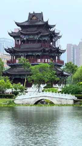 雨中武汉的紫阳公园 #筱杰 #travel #wuhan #scenery #china 