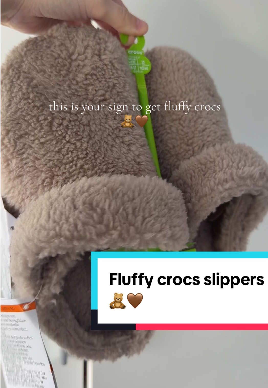 I love them #crocs #fluffycrocs #crocsslippers #fluffy #shoes crocs fluffy slippers pink