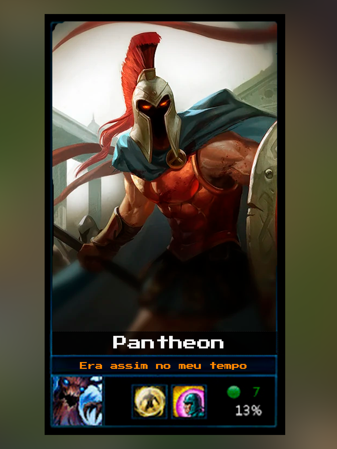 Ja jogou com ele? O antigo Pantheon!   #riotgames #brasil #gaming #leagueoflegends #lolbr