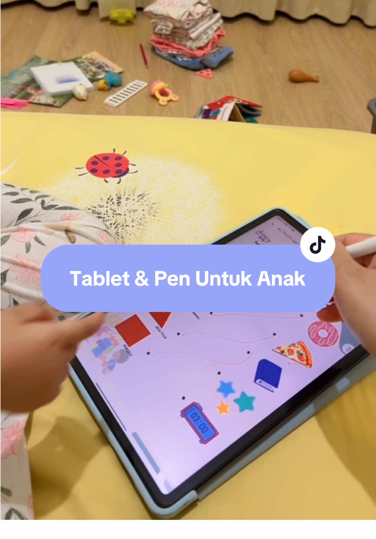 Gadget gak melulu negatif buat anak anak, justru bisa buat belajar yaa 🧒🏻🥰😍 #tabletanak #redmipad2 #anakbelajar #2tahun8bulan💕💕🥰🥰 #fyp 