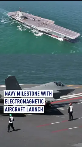 The Chinese Navy has used cutting-edge electromagnetic systems to launch and recover three types of aircraft from its supercarrier CNS Fujian. The aircraft types were the J-35 and J-15T naval fighter jets, and the KJ-600 early-warning and control plane. This achievement marks the Fujian as the world's second aircraft carrier capable of using electromagnetic catapults and arresting gear to facilitate aircraft operations. #china #navy #military