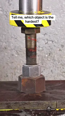 Tell me, which object is the hardest? #asmr #trending #hydraulicpress #fypシ #video 