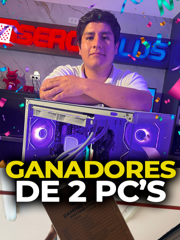 Estos son los ganadores de las 2 pc que regalamos por  compras en Julio - Agosto Agradecemos a todos su participación Seguiremos premiando sus compras y haciendo mas eventos para ustedes  #sercoplus #sorteo #ganadores #pcgaming