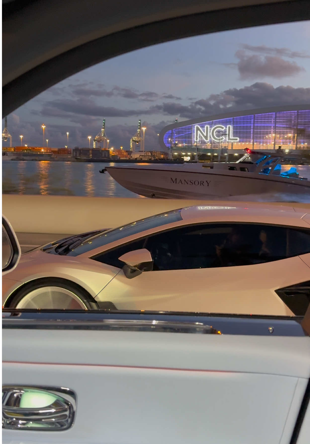 From road to sea — Mansory excellence has no limits.  Cullinan x Lamborghini x Midnight Express Mansory Edition.