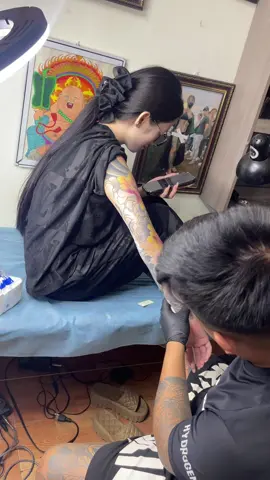 Vào màu cho egái🥰🔥#xuhuong #xamhinhnghethuat #xamhhinhhoangmai 