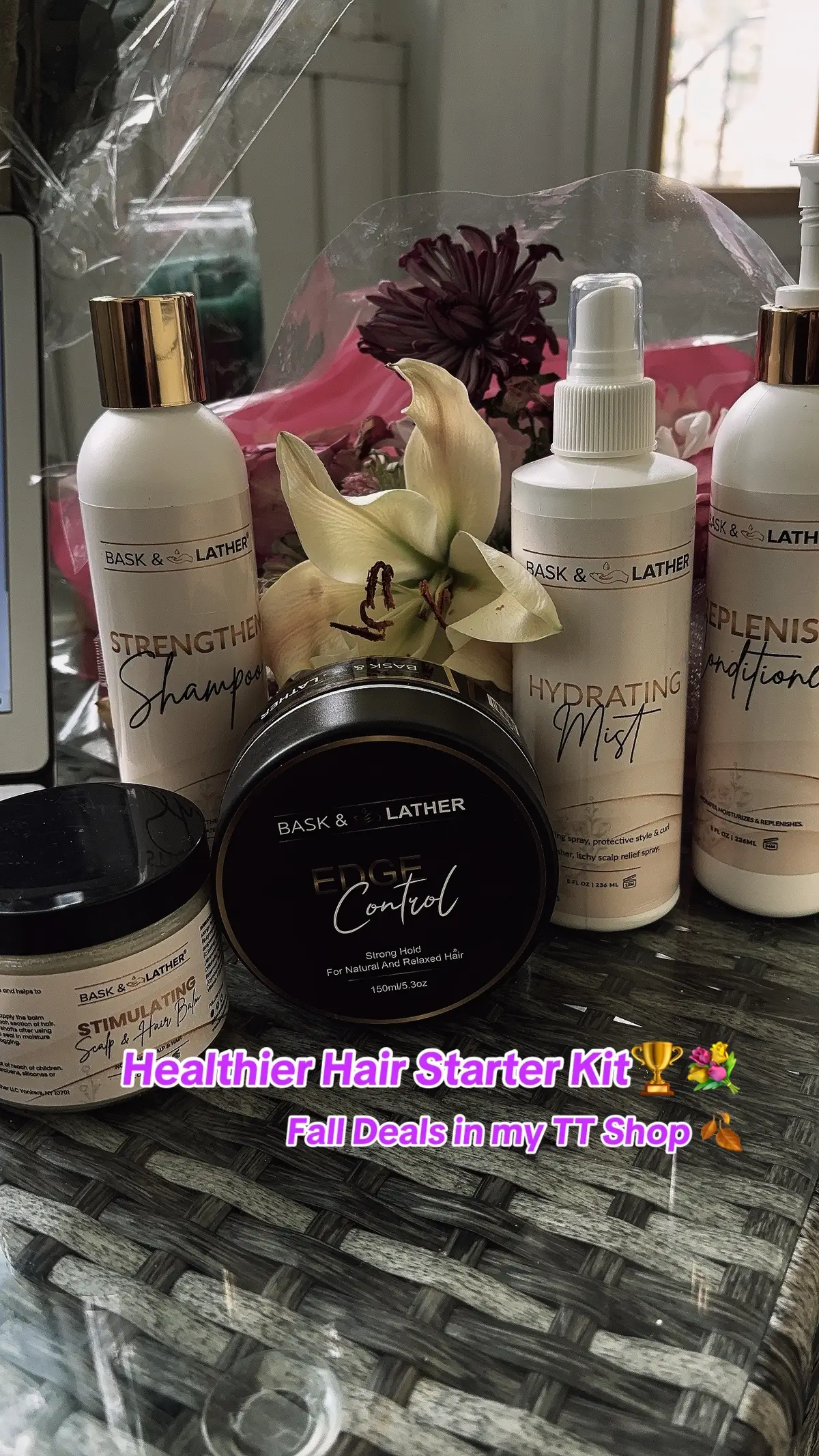 Deals to get closer to the healthiest hair! Head there so your silk press will be falling off the bone💆🏾‍♀️💐 @Bask and Lather Co  #hair #haircare #baskandlatherco #healthyhairjourney #esthetician 