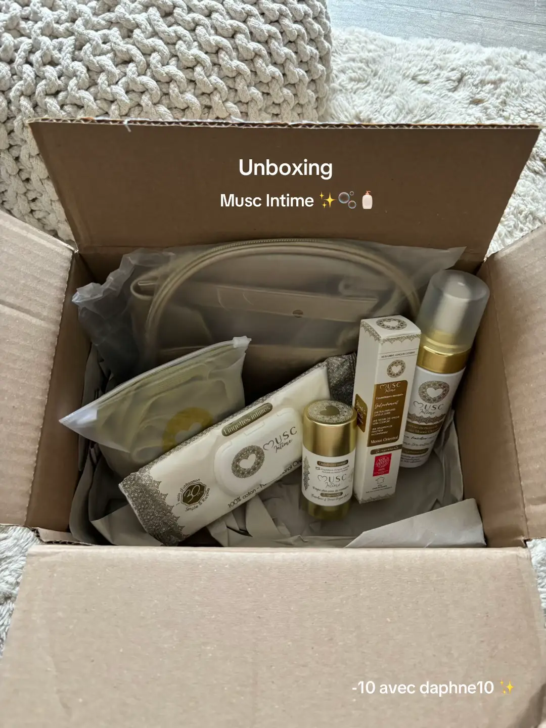 -10% avec le code DAPHNE10 🌸🫧 @Musc Intime  #musc #muscintime #CleanTok #cleangirl #skincare *produits offerts* 