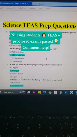 Struggling with TEAS? 📚 I’ve got ALL 4 subjects—Math, Reading, Science & English—with the exact ATI TEAS exam questions & answers. Proctored exams? We handle that too. #teasexam #prenursing #adn #lpn #TEAS 