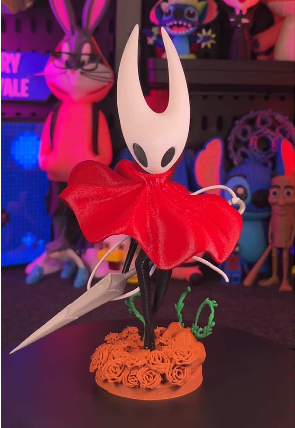 3D Printed Hornet from Hollow Knight Silksong🪡 📁Model STL: LINK IN BIO 🔌Printer: @Creality official (Link in bio) 🧶Filament: @eSUN 3D Printing PLA+ & @3DPower Filament (Link in bio) Don’t forget to like, subscribe, and comment on what to print next!✨ #3dprinting #asmr #DIY #hollowknight #silksong               