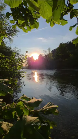 #fyp #travel #nature #switzerland #sunset 