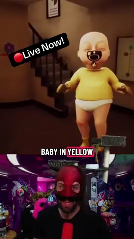 Help me babysit! 👶 🔴Now Live On #tiktokgaming ! Click on the profile picture to join the madness! #babyinyellow #fyp #goviral #horrortok 