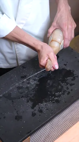 Look at this huge otter shell clam! #japanese #food #sushi 