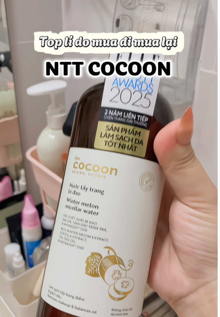 Nước tẩy trang Cocoon bí đao 💦✨ #nuoctaytrang #taytrangcocoon #nuoctaytrangbidao #taytrang #review 