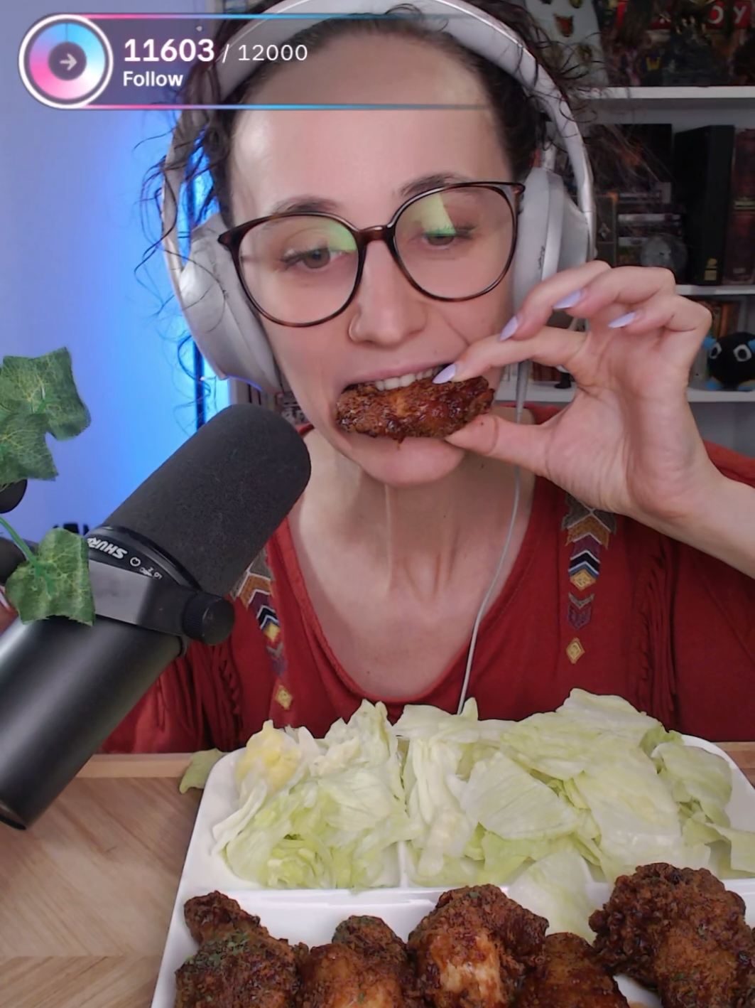 Mukbang Poulet frit 🍗 🤤 #ASMR #foodlovers #mukbangvideo #chicken #miam 