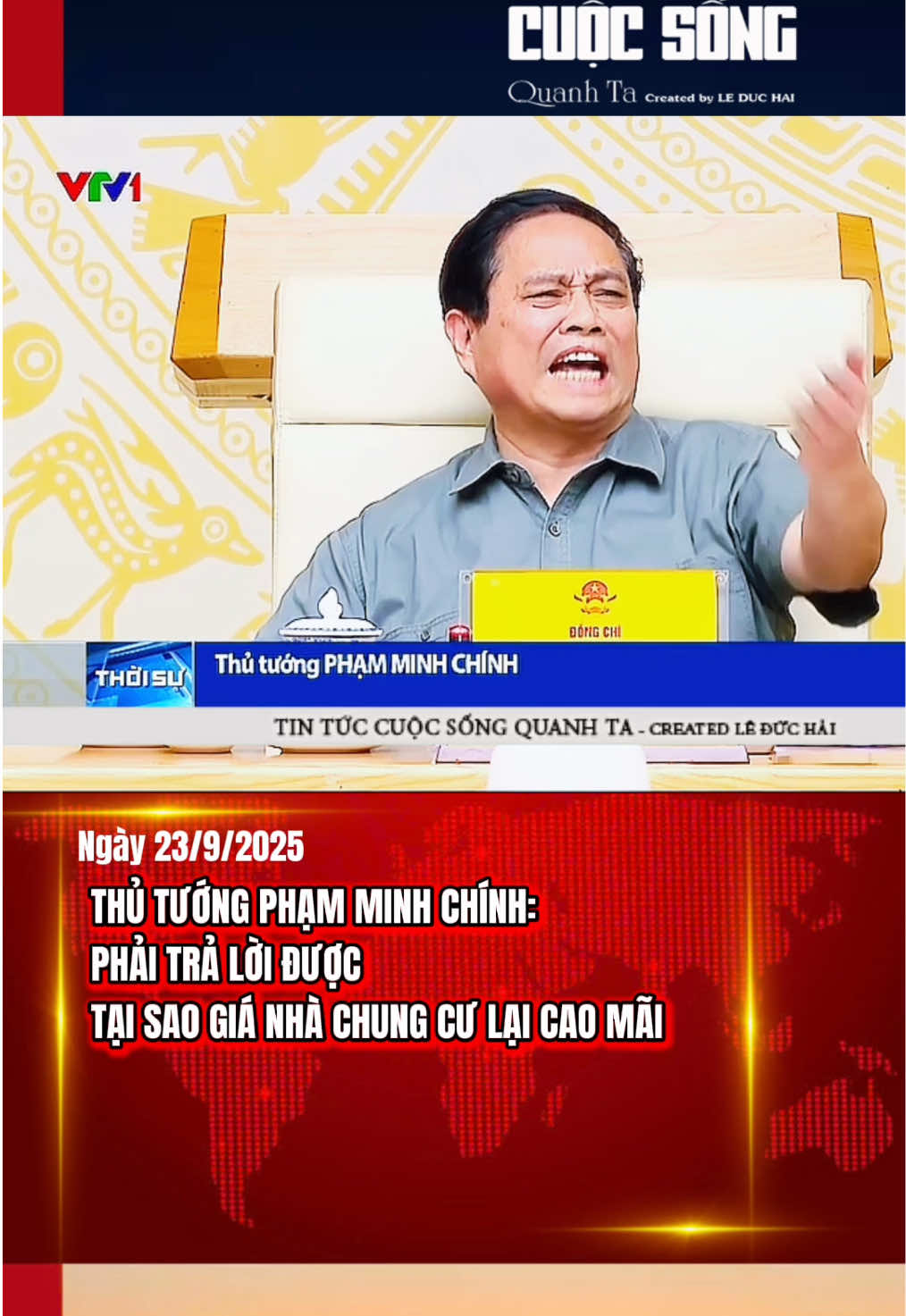 Chiều 22/9, tại Trụ sở Chính phủ, Thủ tướng Phạm Minh Chính chủ trì phiên họp thứ Nhất, Ban chỉ đạo Trung ương về chính sách nhà ở và thị trường bất động sản. Tại hội nghị Thủ tướng đề nghị làm rõ có hay không sự thao túng thị trường bất động sản để chấn chỉnh tình trạng găm hàng, đội giá, thổi giá, làm méo mó thị trường, đặc biệt phải trả lời được tại sao giá nhà chung cư lại cao và cao mãi. #cuocsongquanhta #tintuc #thutuongphamminhchinh #thitruongbatdongsan #nhaoxahoi 