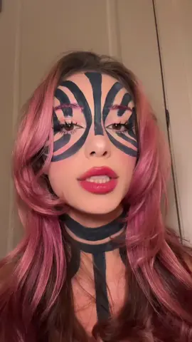 Post this audio twice butttt it just goes well #akaza #demonslayer #halloween #makeup 