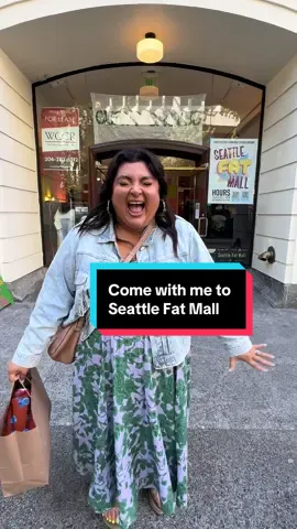 I am so excited for the Seattle community to have this amazing space! There are multiple vendors inside and lots of amazing #plussize garments to choose from! Absolutely delighted to support my PNW friends doing this important work! @Seattle Fat Mall  @Chub Rub 