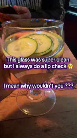 First thing I do when they bring my drink… the lip check 👀💋 stay safe out here y’all! #L#LipCheckR#RestaurantLifeS#StayCleanT#TikTokRoutineD#DiningOutC#CleanOrNahLipstickCheck