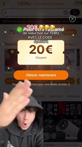 20 € de réduction sur @Temu 💕 Code -20€ : dyh3372💕 Nouveaux utilisateurs : -20€ dès 20,01€ et pour les anciens utilisateurs -20€ dès 50€ d’achats 💕 🎁Offre valable sur commande éligible