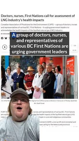 Canadian Association of Physicians for the Environment is urging government leaders to acknowledge the health impacts of the liquified natural gas industry. Read the article on energeticcity.ca #lng #healthcare #northernbc #bcpoli #cdnpoli