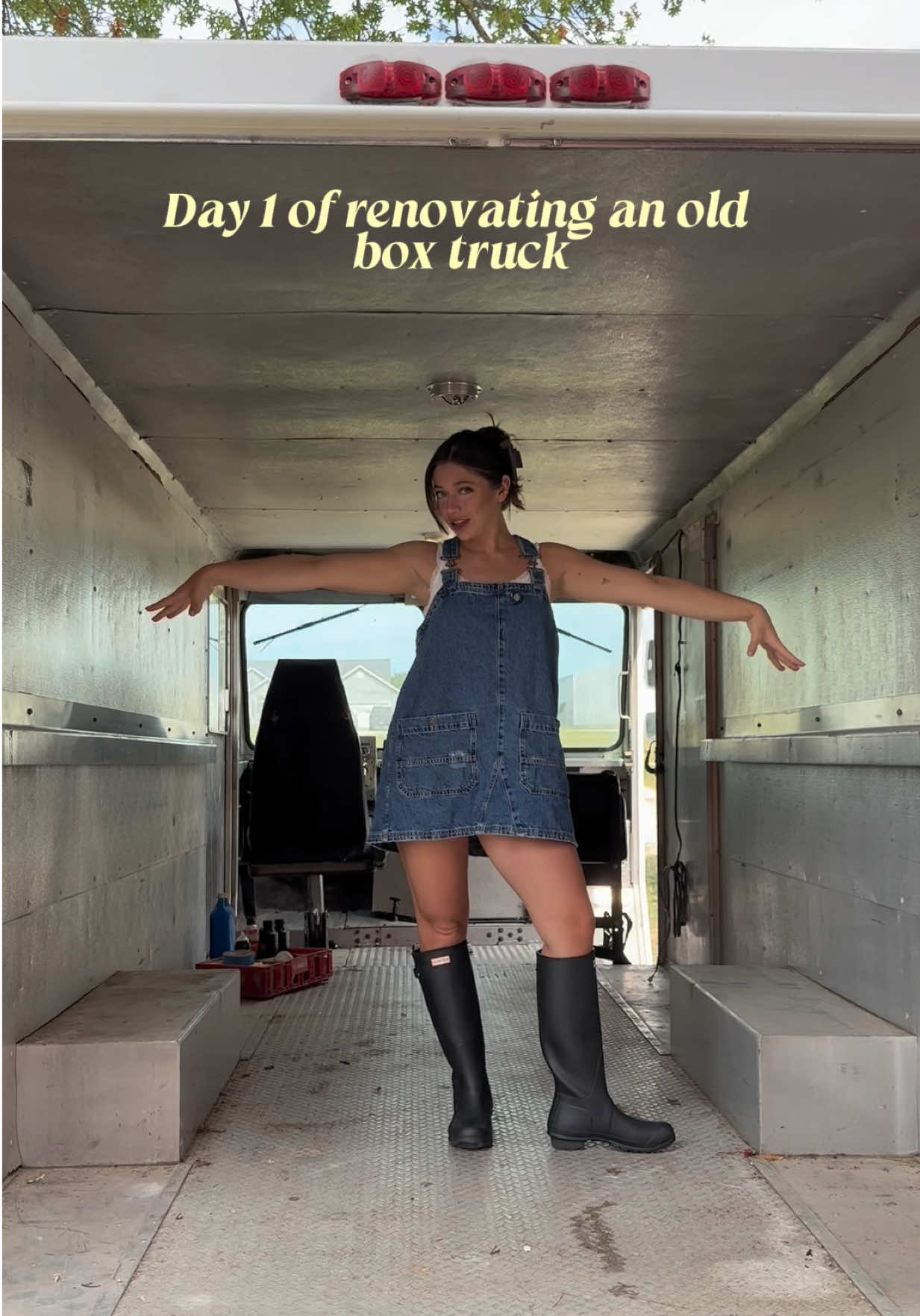 Day 1 of renovating an old box truck to be my @Tabscafetruck coffee truck! 🚛☕️ #gmc #customcars 