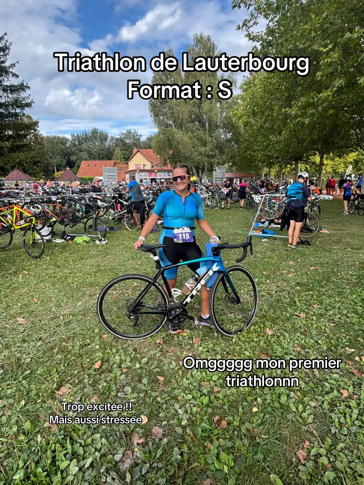 Mon premier triathlon mais sûrement pas mon dernier !!! #triathlon #velo #natation #course #competition 