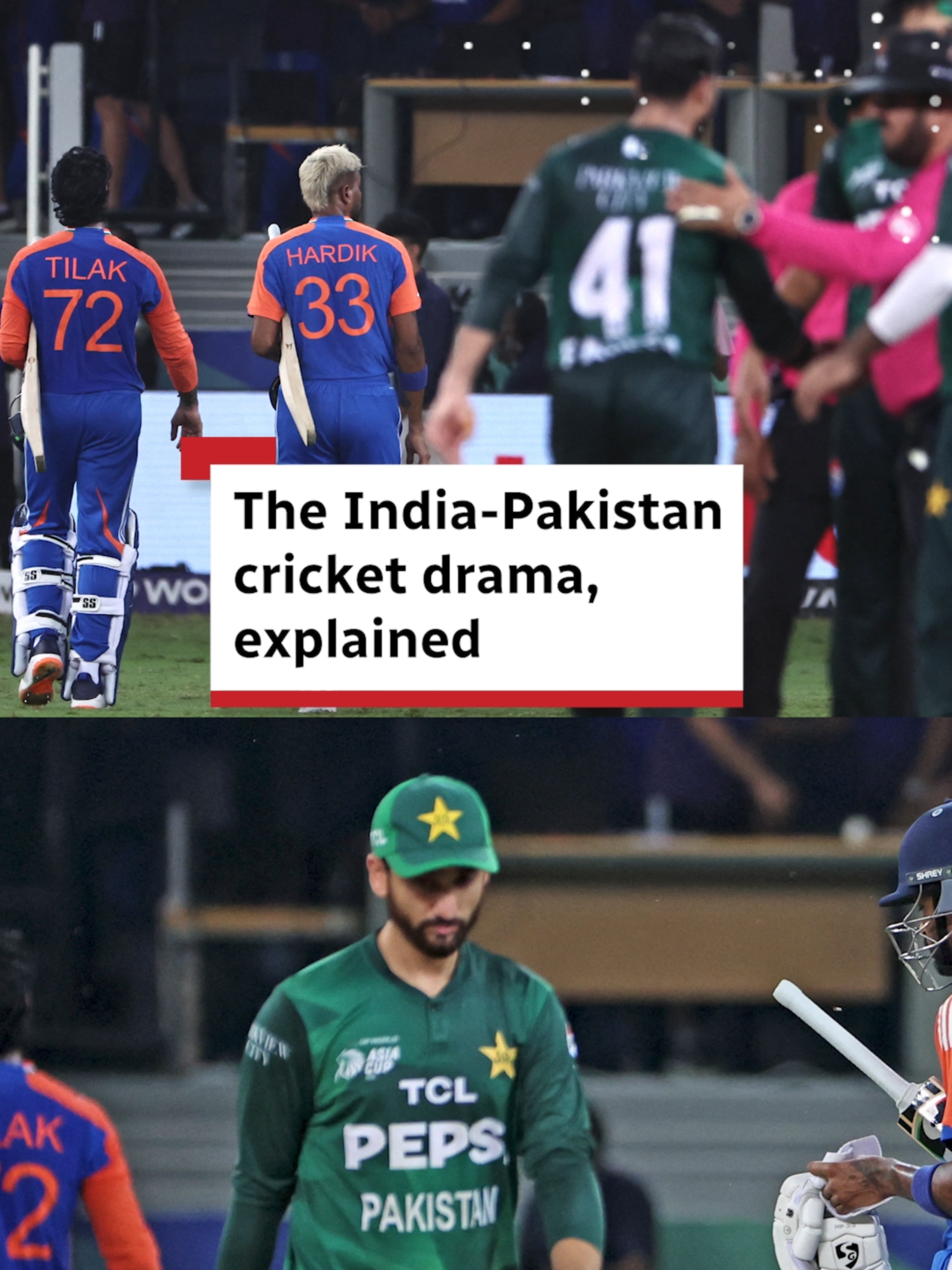 India and Pakistan’s Asia Cup matches have turned into a political flashpoint, with handshakes refused, a deadly Kashmir attack in the background and cricket used as a proxy for conflict. #IndiaPakistan #Cricket #AsiaCup #News #Explainer