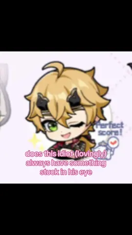 why does he keep winking I’m scared someone do something #thomagenshinimpact #thomagenshin #genshinimpactthoma #thoma #GenshinImpact 