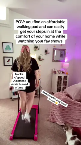This walking pad has become such a great way for me to workout from home. #fyp #tiktokshoprestock #walkingpad #10ksteps #FitTok 