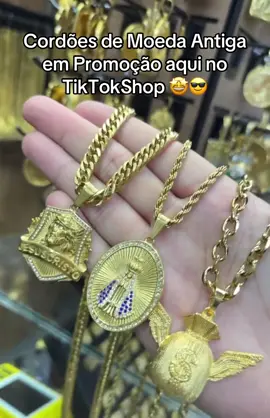 Cordão Moeda Antiga em Promoção e Com Frete Grátis 😳🤩 #cordão #ouro #fyp #moedaantiga #dimijoias 