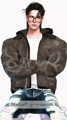 Your golden retriever is back! Gave Michael some outfits I mostly use rona, san333, seoulseoul and whimp💕 His favorite color is black, however, he is staring to like green more because of her💕 #ts4 #sims4tok #sims4 #zyxcba #thesims4 
