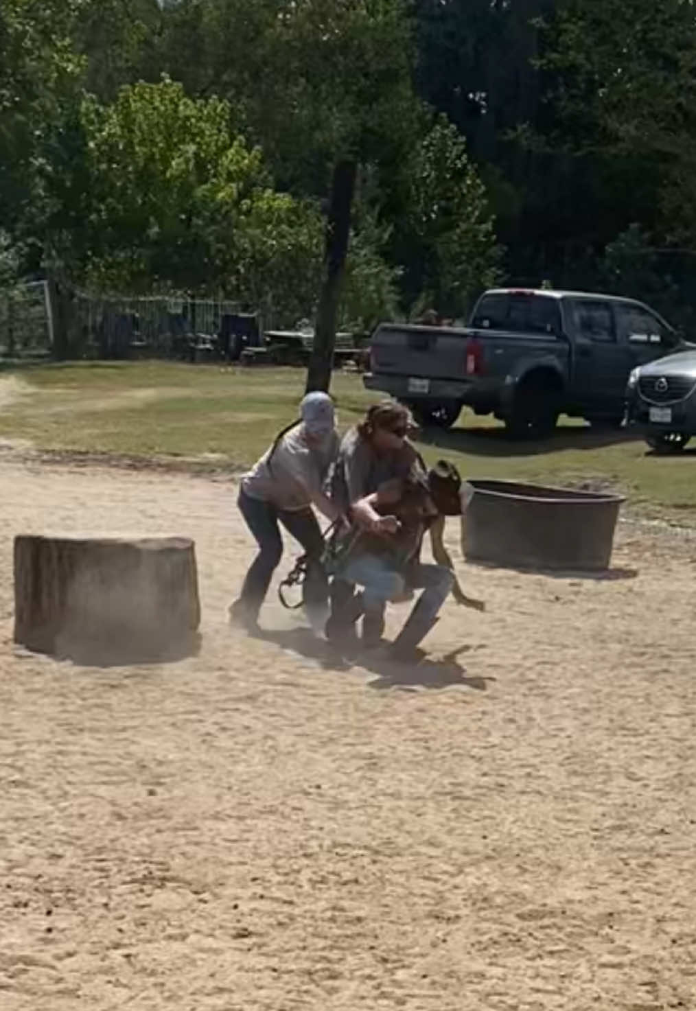 Mind yall, they picked me up before I ran. Then had to dump my pockets. #friends #horsegirl #birthday #tradition 