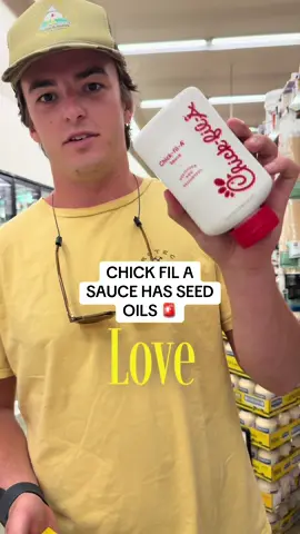 CHICK-FIL-A SAUCE HAS SEED OILS 🚨 we love chick-fil-a… but dang this one hurt 😔 check your condiments y’all. #seedoils #chickfila #seedoilsaretoxic #healthytok  #fyp 