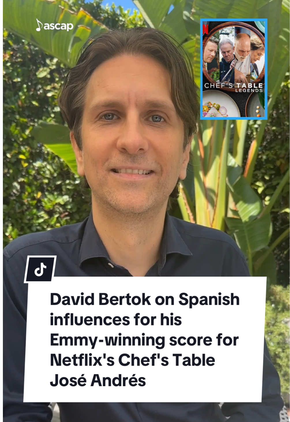 David Bertok knew he needed Spanish guitar as part of his Emmy-winning score for Netflix’s “Chef’s Table.