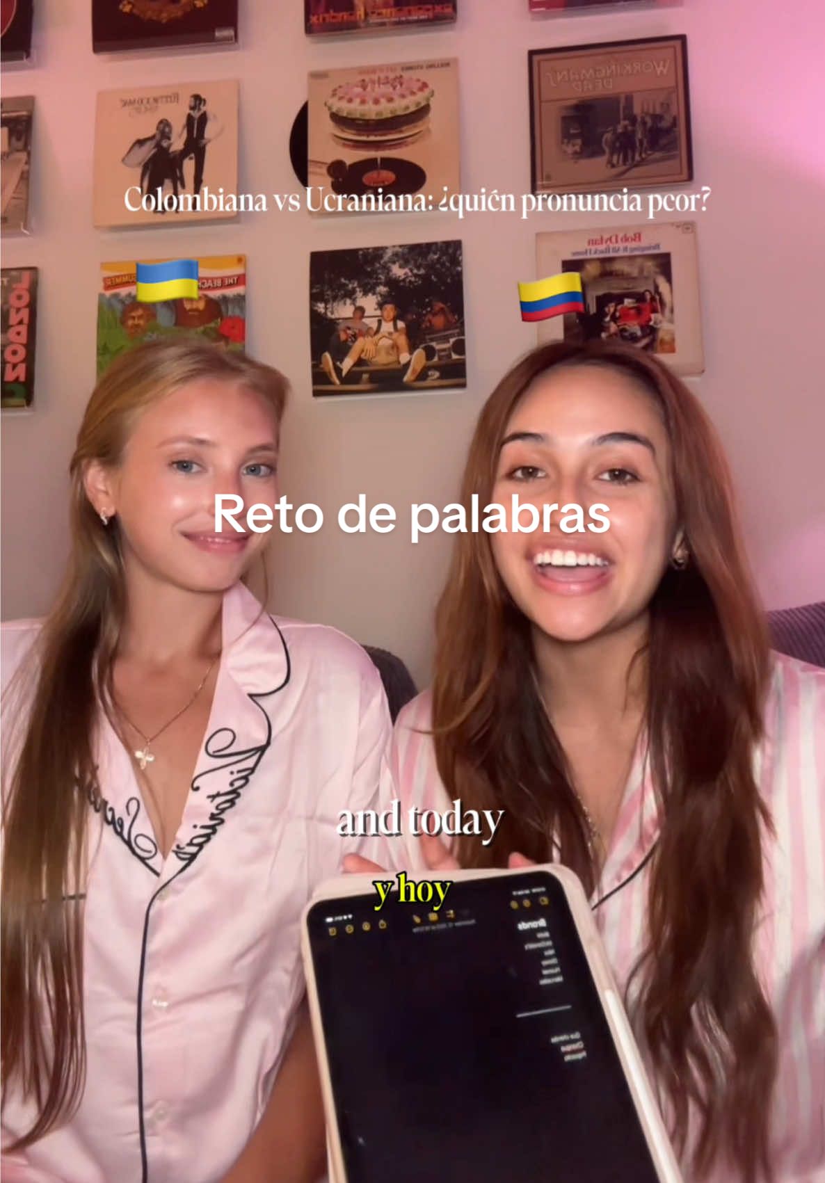 Quieres aprender otro idioma? Mira este reto entre amigas: una colombiana y una ucraniana intentando pronunciar palabras de la otra,Comenta aquí tu palabra favorita #culturalexchange #español #idiomas #reto #aprenderidiomas 