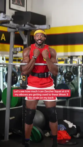 Let’s see how much I can Zercher squat today. This is my third week of training these and I truly love Zercher squats. I’m a deficit. I feel myself getting stronger with these every week doing them twice a week. I like it because the bar doesn’t have any compression on my back and I can work on controlling and stabilize my core. Let me know what I should do next. Let’s keep getting better one day at a time working on bringing my best for today to the stage. I truly appreciate all of you all love and support. Remember, Zercher squats are great for developing your glutes quads and hamstrings while primarily focusing on your quads  Keep showing up keep pushing yourself don’t let this world get you down to be so shocked at how far you can go