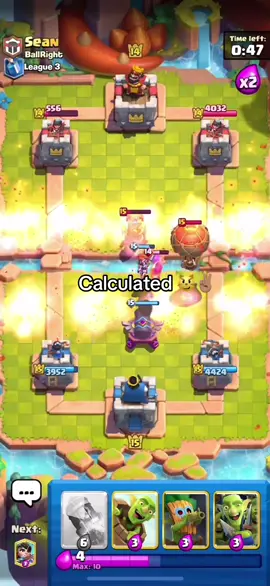 7x times predicted ballright #clashroyale #calculated #skill #jynxzi 