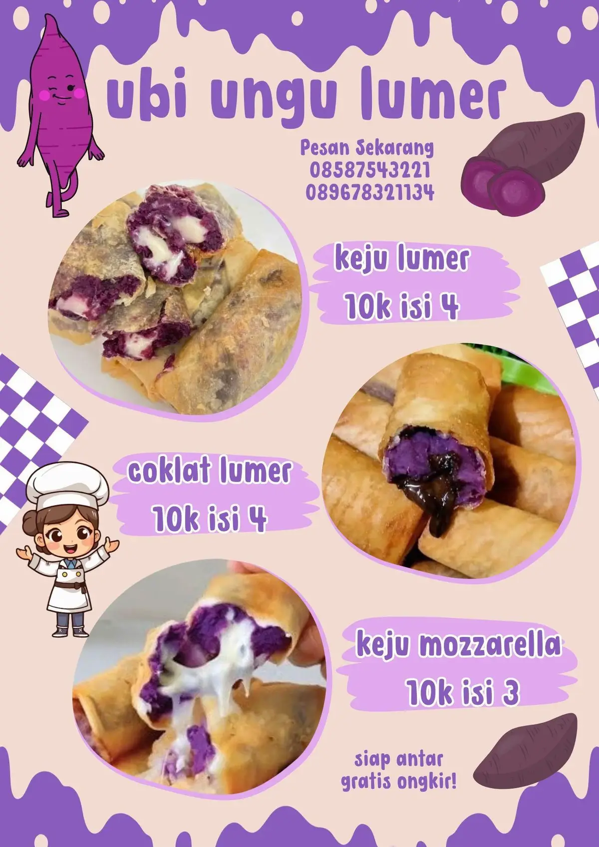 yukk gaess pesenn darii sekarangg!! 📍khusus daerah karawang dan sekitarnya ya gaess #jualanonline  #jajanviral  #pesen  #ubilumer  #genz  