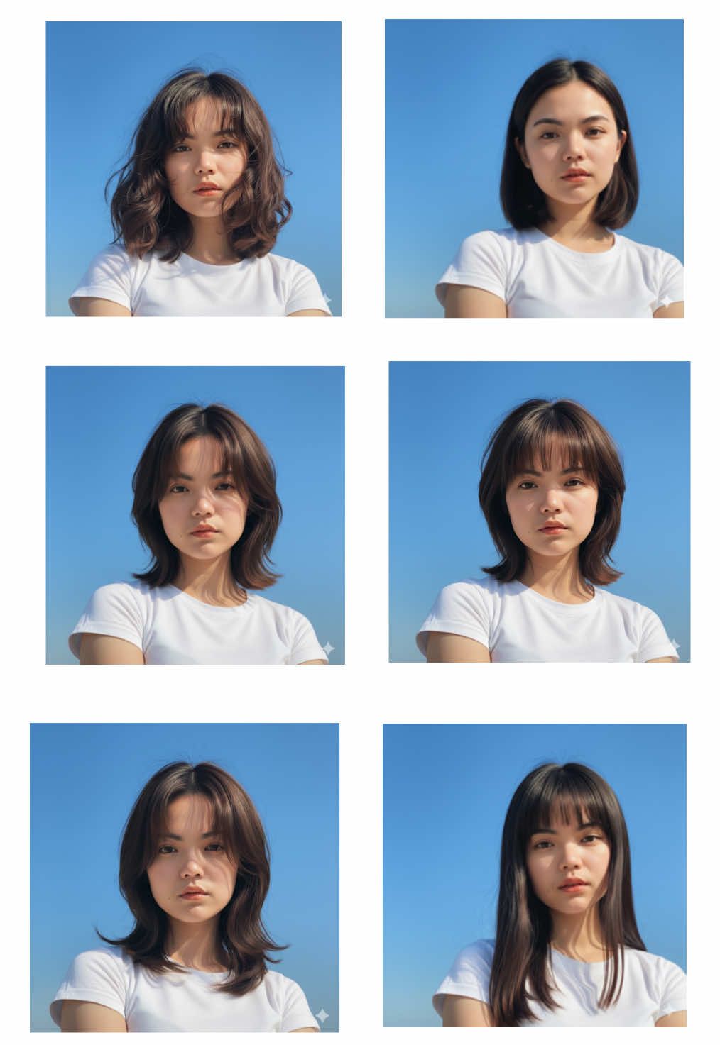 ไอเดียก่อนเข้าร้านตัดผม 💙☺️ #googlegemini #gemini #ทำรูปโปรไฟล์ #ai #ทรงผมผู้หญิง 