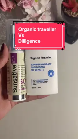 @Organic Traveller new sunblock vs @Diligence Health Care sunsative sc gel sunblock  . . . . . . . . #sunblock #organicskincare #newlaunch #viral #fyp 