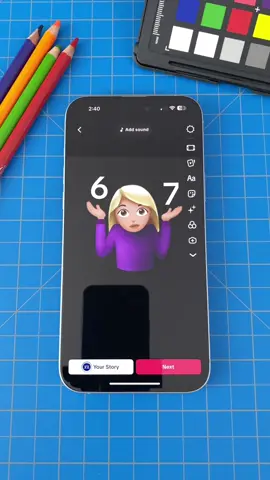6 7 emoji tutorial 🤷🏼‍♀️ #67 #emoji #tutorial 