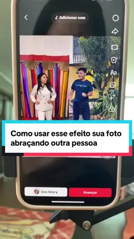 Respondendo a @Elzira sens como usar o novo efeito sua foto abraçando outra pessoa #efeitodotiktok #foto #video #abraço #foryou  @Elci Efeitos Oficial Tiktok💋 
