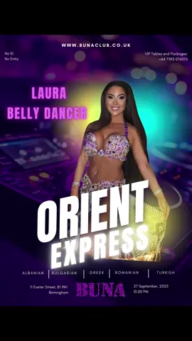 @Laurabellydanceruk is coming to Buna Club this Saturday 👀 Get your tickets -> link in bio 🤪 #fyp #bunaclub #birmingham #bellydance #balkan 