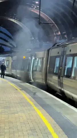 170460 having a spot of trouble in York tonight #smokey #class170 #fire #fyp 